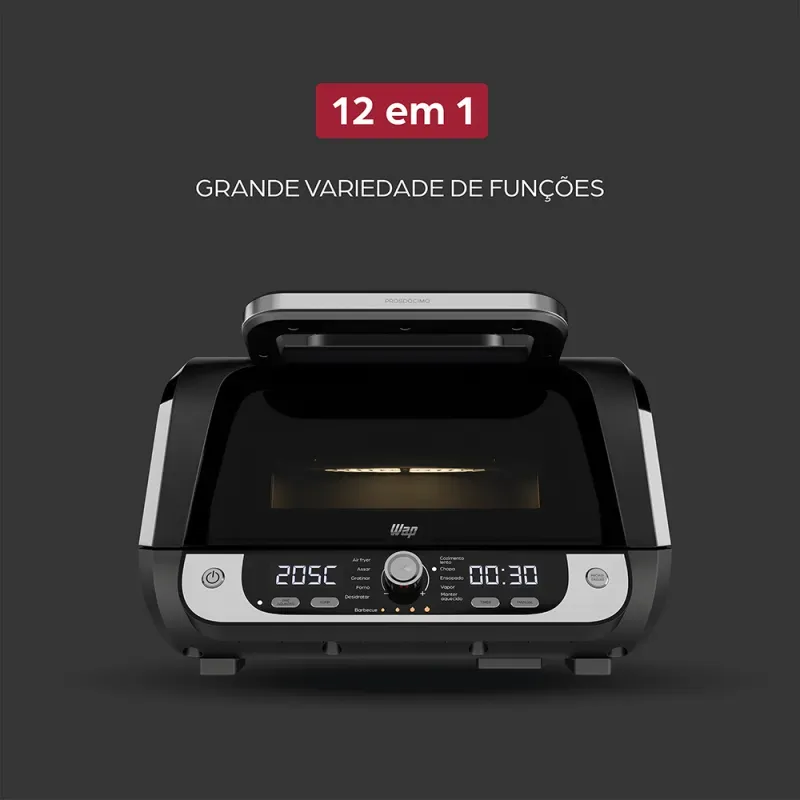 Fritadeira Elétrica WAP Air Fryer Barbecue Digital 12 em 1 imagem 1