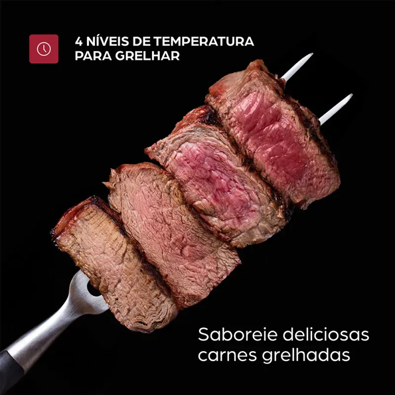 Fritadeira Elétrica WAP Air Fryer Barbecue Digital 12 em 1 imagem 3